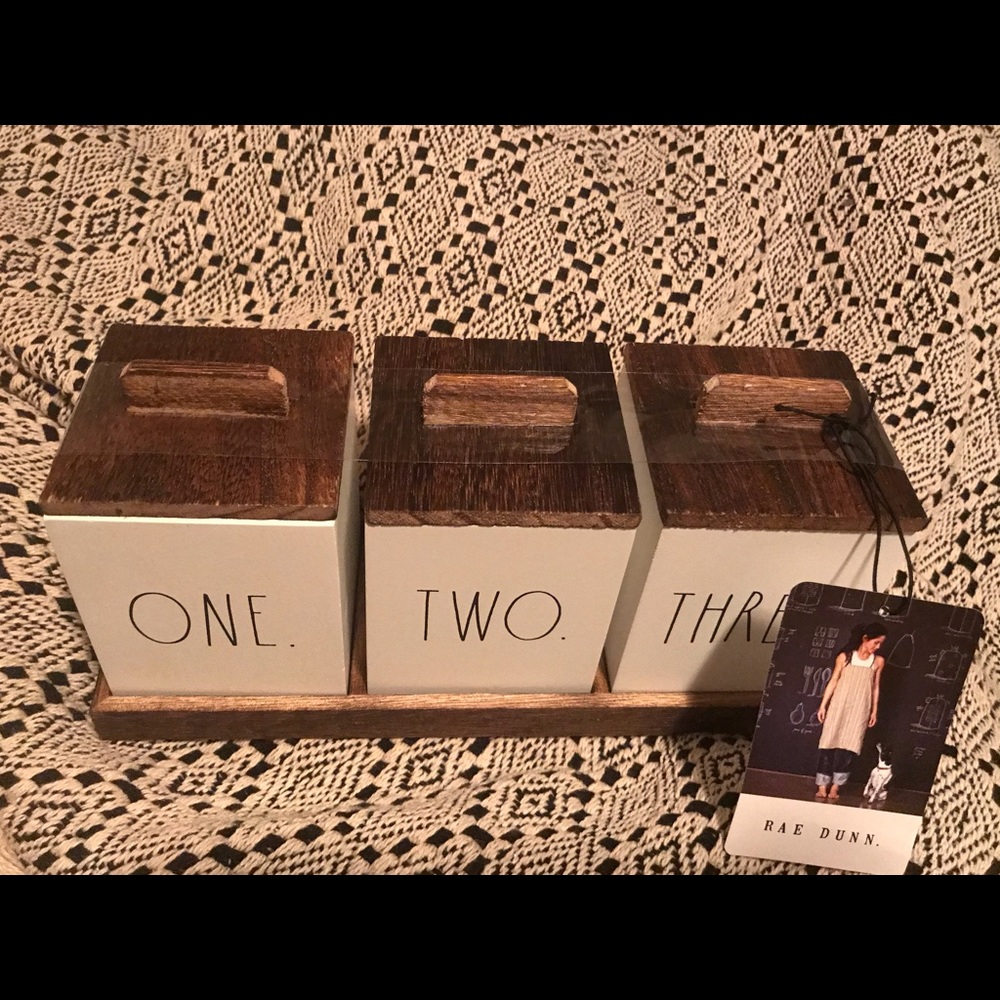 Rae Dunn storage set!